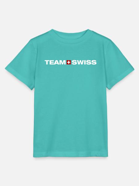 Team Schweiz - Stanley/Stella Kinder T-Shirt MINI CREATOR - Poolblau