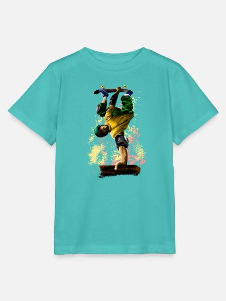 Skateboarding - Stanley/Stella Kinder T-Shirt MINI CREATOR - Poolblau