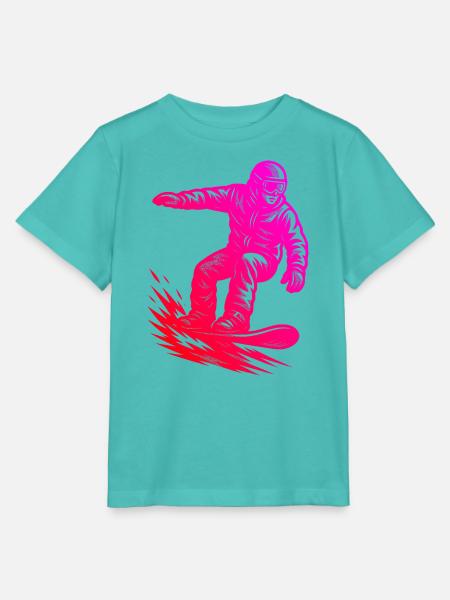 Ein Must Have für echte Snowboard - Stanley/Stella Kinder T-Shirt MINI CREATOR - Poolblau