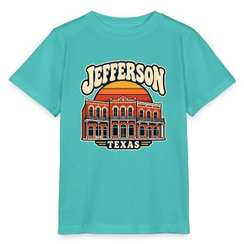 Jefferson Texas Vintage Stadtansicht - Stanley/Stella Kinder T-Shirt MINI CREATOR  - Poolblau - Vorne