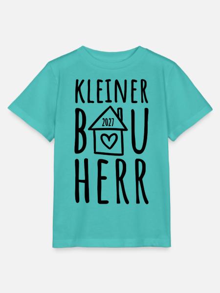 Kleiner Bauherr 2027 - Stanley/Stella Kinder T-Shirt MINI CREATOR  - Poolblau