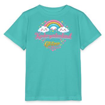 Glitzerndes Kindergartenkind Motiv - Stanley/Stella Kinder T-Shirt MINI CREATOR  - Poolblau - Vorne