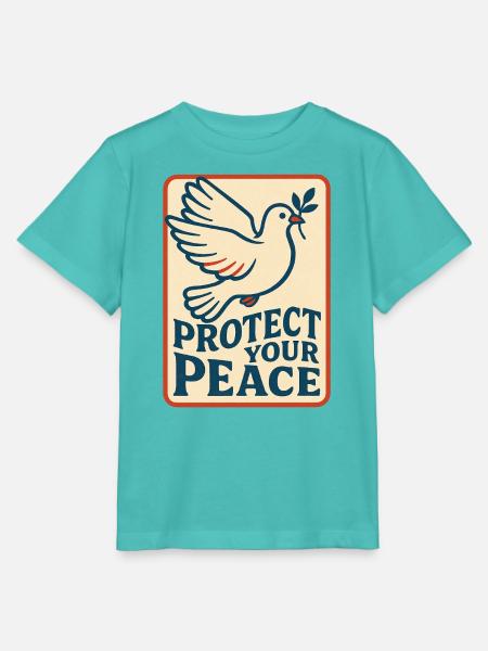 Schützen Sie Ihre Friedenstaube - Stanley/Stella Kinder T-Shirt MINI CREATOR - Poolblau