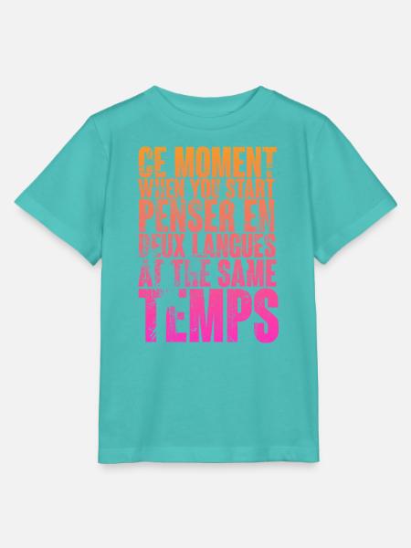 COOLER SPRUCH FÜR MEHRSPRACHLER, INTERNATIONAL - Stanley/Stella Kinder T-Shirt MINI CREATOR - Poolblau