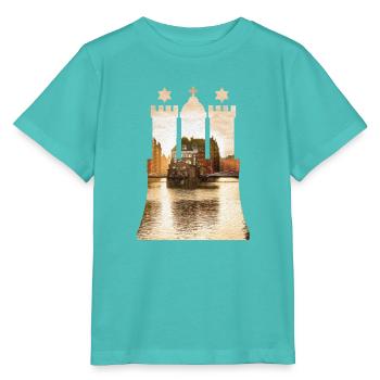 Hamburg - Speicherstadt coat of arms - Stanley/Stella MINI CREATOR Kids’ T-Shirt - pool blue - Front
