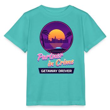 Getaway Driver Partner - Stanley/Stella Kinder T-Shirt MINI CREATOR  - Poolblau - Vorne