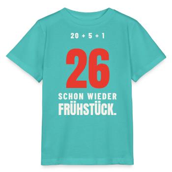Dart 26 – Schon wieder Frühstück - Stanley/Stella Kinder T-Shirt MINI CREATOR  - Poolblau - Vorne