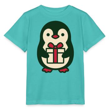 Pinguin Geschenk Clipart - Stanley/Stella Kinder T-Shirt MINI CREATOR  - Poolblau - Vorne