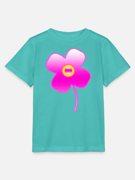 Blumen - Stanley/Stella Kinder T-Shirt MINI CREATOR - Poolblau