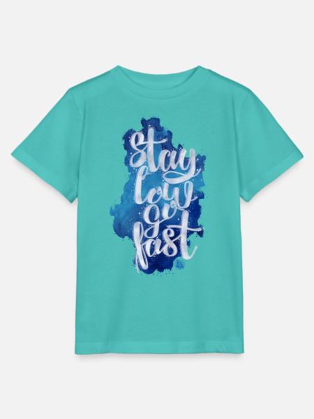 Bleiben Sie niedrig - Stanley/Stella Kinder T-Shirt MINI CREATOR - Poolblau