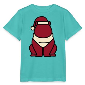 Capybara Weihnachten Icon - Stanley/Stella Kinder T-Shirt MINI CREATOR  - Poolblau - Vorne