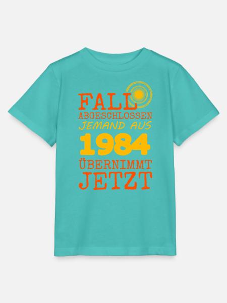 Fall 1984 - Stanley/Stella Kinder T-Shirt MINI CREATOR - Poolblau