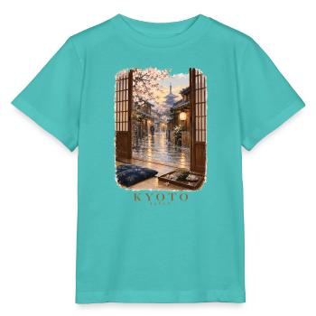 Kyoto Spring durch offene Türen - Stanley/Stella Kinder T-Shirt MINI CREATOR  - Poolblau - Vorne
