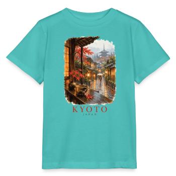 Kyoto Japan Vintage Frühlingsanhänger - Stanley/Stella Kinder T-Shirt MINI CREATOR  - Poolblau - Vorne