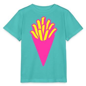 Pop Art Fries - Stanley/Stella MINI CREATOR Kids’ T-Shirt - pool blue - Front