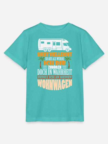 Camper Camping Wohnwagen Spruch - Stanley/Stella Kinder T-Shirt MINI CREATOR - Poolblau