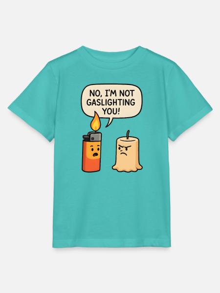 Nein, ich manipuliere dich nicht - Stanley/Stella Kinder T-Shirt MINI CREATOR - Poolblau