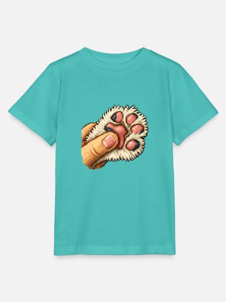 Fluffy Paw Squeeze - Stanley/Stella Kinder T-Shirt MINI CREATOR - Poolblau
