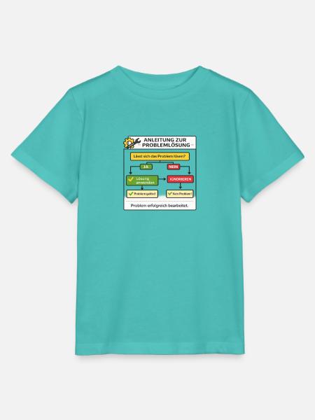 Anleitung Problemlösung Flowchart - Stanley/Stella Kinder T-Shirt MINI CREATOR - Poolblau
