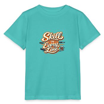 Skill in Every Line Craft Tools - Stanley/Stella Kinder T-Shirt MINI CREATOR  - Poolblau - Vorne
