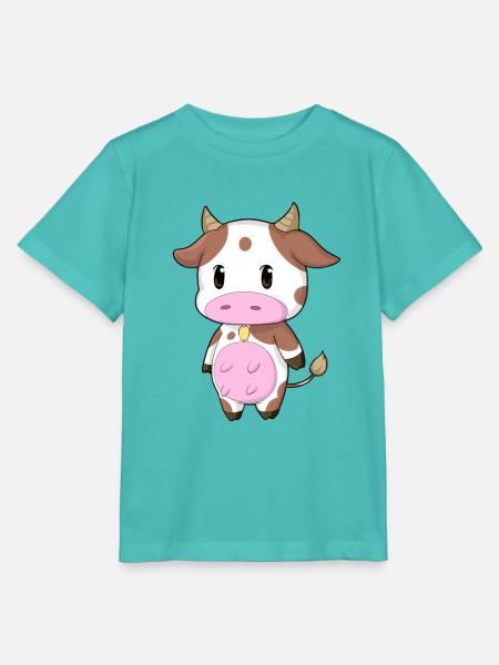 Süsse Kuh - Stanley/Stella Kinder T-Shirt MINI CREATOR - Poolblau