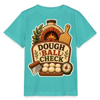 DOUGH BALL CHECK - Stanley/Stella MINI CREATOR Kids’ T-Shirt - pool blue - Front