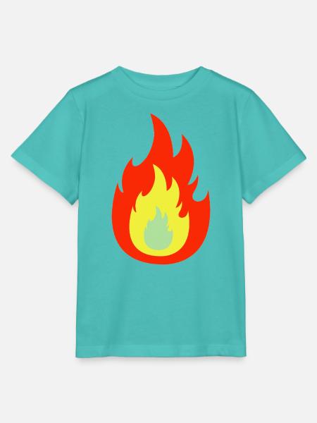 Feuerflamme - Stanley/Stella Kinder T-Shirt MINI CREATOR - Poolblau