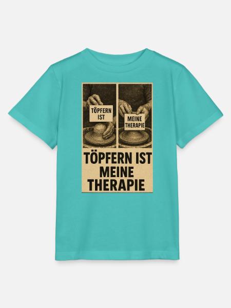 Töpfern ist Therapie - Stanley/Stella Kinder T-Shirt MINI CREATOR  - Poolblau