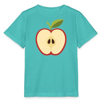 Geteilter Apfel mit Kernen - Stanley/Stella Kinder T-Shirt MINI CREATOR  - Poolblau - Vorne