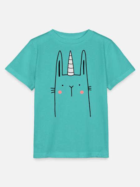 Einhorn Hase - Stanley/Stella Kinder T-Shirt MINI CREATOR - Poolblau