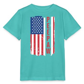 Patriotic Grandfather Gramps Granddad Grandad Peep - Stanley/Stella Kinder T-Shirt MINI CREATOR  - Poolblau - Vorne