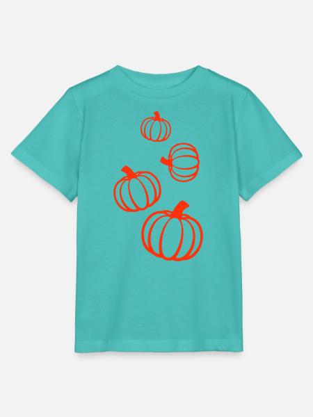 Kürbis Symbol - Stanley/Stella Kinder T-Shirt MINI CREATOR  - Poolblau