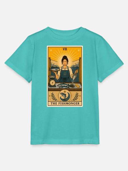 Fischhändlerin | Fischmarkt Tarot - Stanley/Stella Kinder T-Shirt MINI CREATOR - Poolblau
