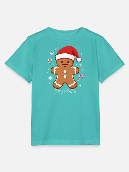 Merry Christmas - Stanley/Stella Kinder T-Shirt MINI CREATOR  - Poolblau