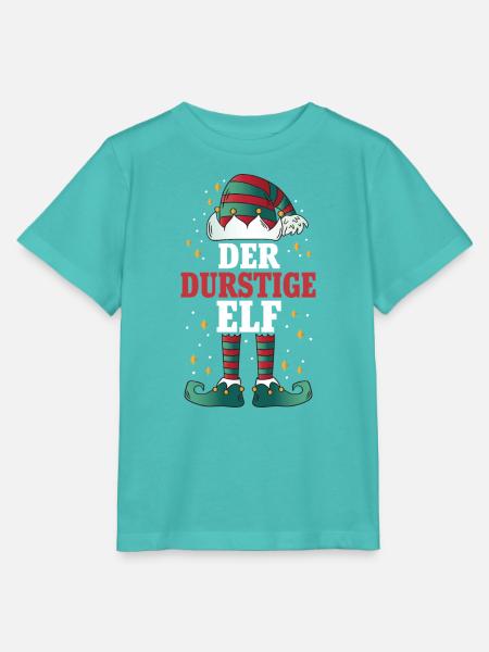 Weihnachten Der Durstige Elf - Stanley/Stella Kinder T-Shirt MINI CREATOR  - Poolblau