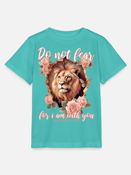 Löwe Bibelvers Christlich - Stanley/Stella Kinder T-Shirt MINI CREATOR - Poolblau