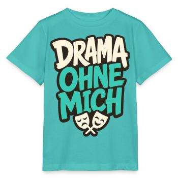 DRAMA OHNE MICH - Stanley/Stella Kinder T-Shirt MINI CREATOR  - Poolblau - Vorne