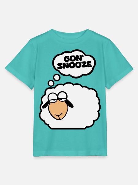 Schlafschaf englisch - Stanley/Stella Kinder T-Shirt MINI CREATOR - Poolblau