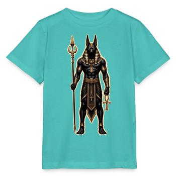 Anubis-Kriegspriester - Stanley/Stella Kinder T-Shirt MINI CREATOR  - Poolblau - Vorne