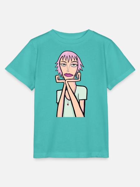 melancholische Frau - Stanley/Stella Kinder T-Shirt MINI CREATOR - Poolblau