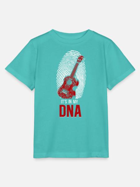 Hawaiian Ukulele Uke Fingerprint - Stanley/Stella Kinder T-Shirt MINI CREATOR  - Poolblau