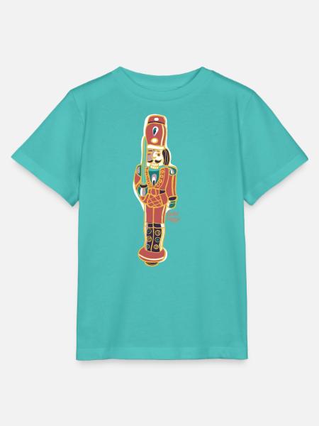 Bunter Nussknacker Deco Design - Stanley/Stella Kinder T-Shirt MINI CREATOR  - Poolblau