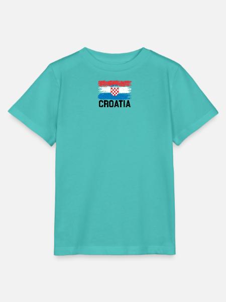 Kroatien Flagge - Stanley/Stella Kinder T-Shirt MINI CREATOR  - Poolblau