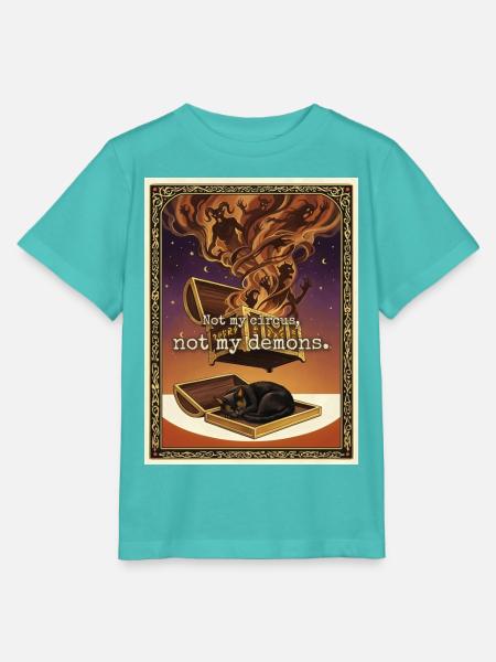 Nicht meine Dämonenkatze - Stanley/Stella Kinder T-Shirt MINI CREATOR - Poolblau