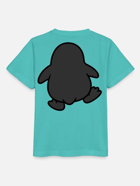 Pinguin Watschelgang - Stanley/Stella Kinder T-Shirt MINI CREATOR - Poolblau