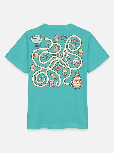 Magisches Bäckerei-Challenge Interaktives Labyrinth - Stanley/Stella Kinder T-Shirt MINI CREATOR  - Poolblau