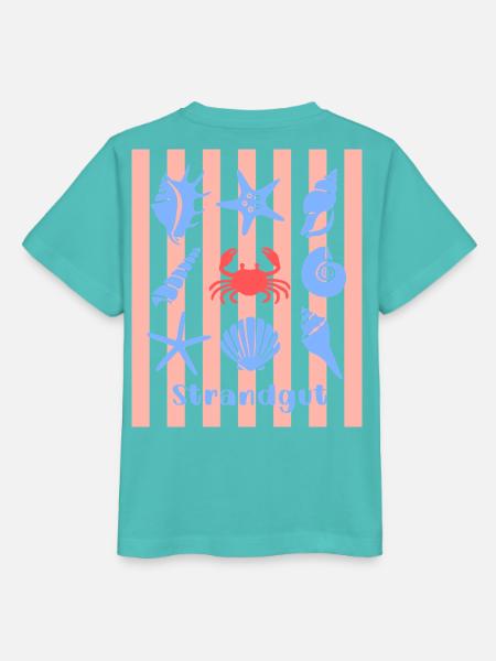 Strandgut Muscheln Seesterne und Krebs - Stanley/Stella Kinder T-Shirt MINI CREATOR - Poolblau