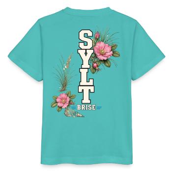Sylt Brise mit Wildrosen und Nordsee-Flair - Stanley/Stella Kinder T-Shirt MINI CREATOR  - Poolblau - Hinten