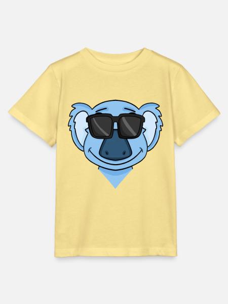 Koala mit Brille - Stanley/Stella Kinder T-Shirt MINI CREATOR - Gelb Viva