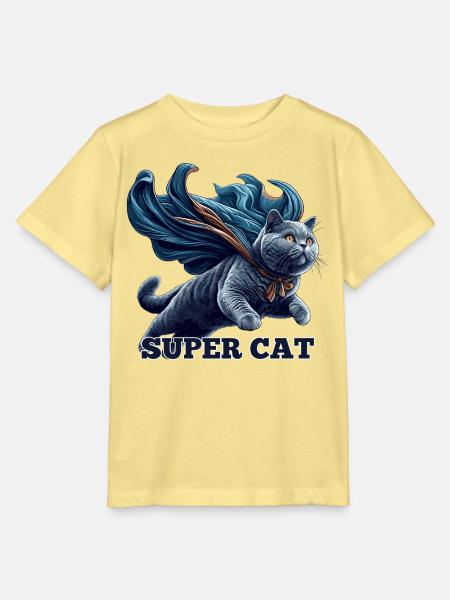 Super Katze BKH Blue Geschenk - Stanley/Stella Kinder T-Shirt MINI CREATOR - Gelb Viva